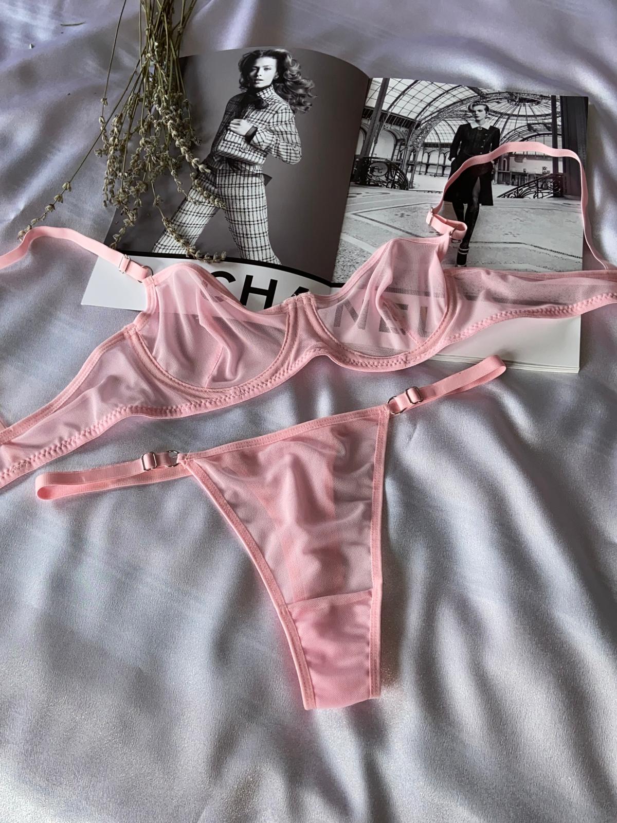 Pinky Tül Sütyen Takım