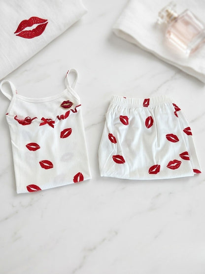 Pamuklu Solekiss İp Askılı Şortlu Pijama Takımı